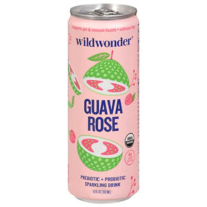 Wildwonder Guava Rose Sparkling Prebiotic Soda - 12 Oz