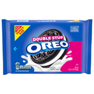 OREO Double Stuf Chocolate Sandwich Cookies Family Size - 18.71 Oz