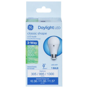 Ge Led 30/100 3way Day Light - 1 CT