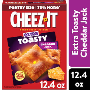 Cheez-It Cheese Crackers Extra Toasty Cheddar Jack Baked Snack Crackers - 12.4 Oz