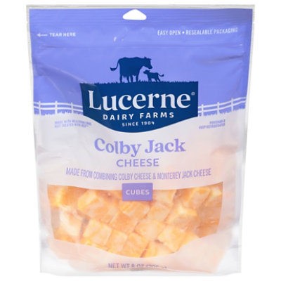 Lucerne Colby Jack Cheese Cubes - 8 Oz