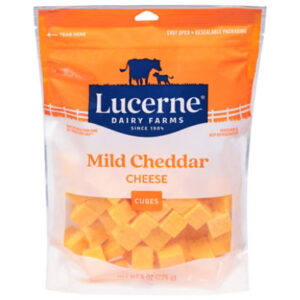 Lucerne Mild Cheddar Cheese Cubes 8oz - 8 Oz