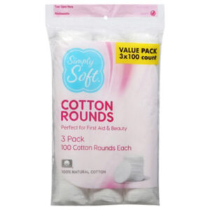 Simply Soft Cotton Rounds - 300 Count