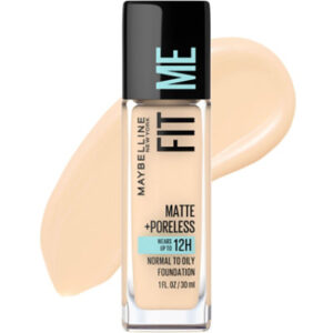 Maybelline Fit Me Matte  Poreless Liquid Foundation Makeup Light Beige - 1 Fl. Oz.