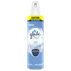 Glade Clean Linen Infused Essential Oils Air Freshener For Home Aerosol Spray - 8.3 Oz