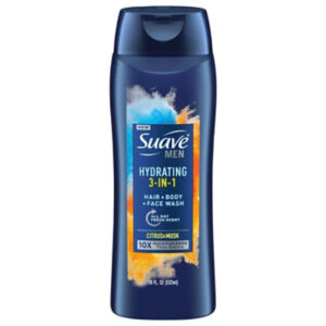 Suave Men 3 in 1 Hair Body Face Wash - 18 Fl. Oz.