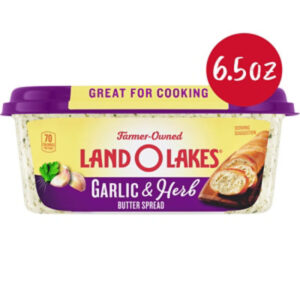 Land O Lakes Garlic and Herb Butter Spread Spreadable Tub - 6.5 Oz