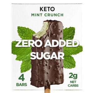 Keto Pint Mint Crunch Ice Cream Bars Zero Sugar Added - 4-11 Fl. Oz.
