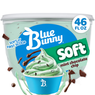 Blue Bunny Soft Mint Chocolate Chip Frozen Dairy Dessert - 46 Fl. Oz.
