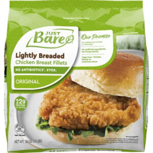 Just Bare Original Fully Cooked Chicken Breast Fillets - 24 Oz