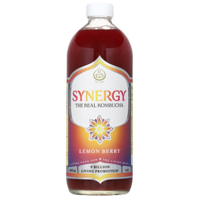 Synergy The Real Kombucha Lemon Berry - 48 Fl. Oz.
