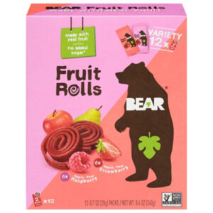 BEAR Raspberry & Strawberry Fruit Rolls - 8.4 Oz