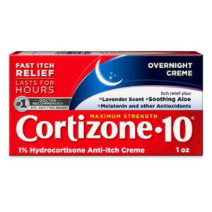 Cortizone 10 Overnight Creme Max Strength Anti Itch 1 Ounce Tube - 1 OZ