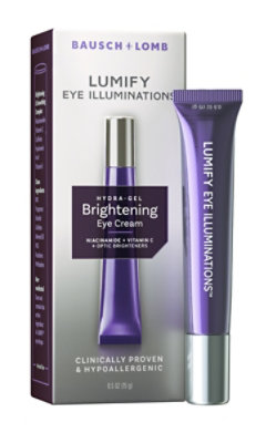 LUMIFY Eye Illuminations Eye Cream Hydra-Gel with Vitamin C Caffeine and Hyaluronic Acid - 15 Fl. Oz.