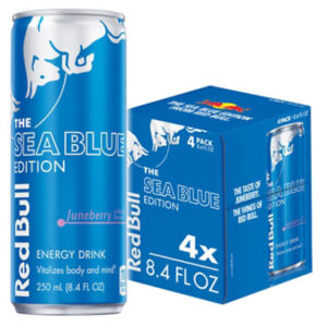 Red Bull Sea Blue Edition Energy Drink Juneberry 80mg Caffeine - 4-8.4 Fl. Oz.
