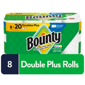 Bounty 8 Double Plus Select A Size White Tissue - 8 Count