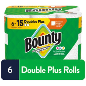 Bounty 6 Double Plus White Tissue - 6 Count