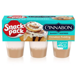 Snack Pack Cinnabon Bakery Inspired Flavored Pudding Cups - 6-3.25 Oz