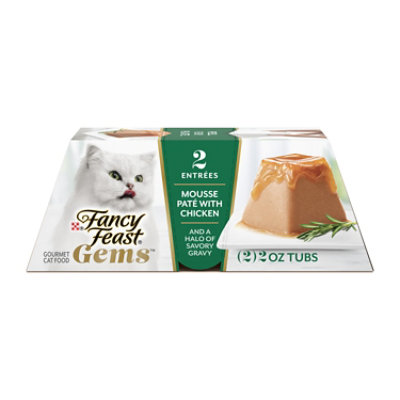 Purina Fancy Feast Gems Mousse Pate With Chicken - 2-2 Oz. Tubs - 2-2 OZ