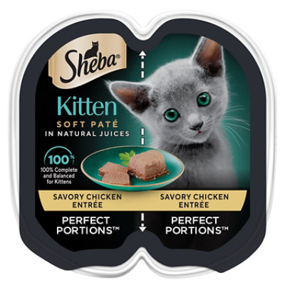 Sheba Perfect Portions Chicken Entree Wet Kitten Food Pate - 2.6 Oz