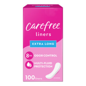 Carefree Acti Fresh Unscented Extra Long Panty Liners - 100 Count
