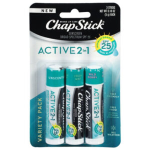 Chapstick Active 2-in-1 3pk - EA