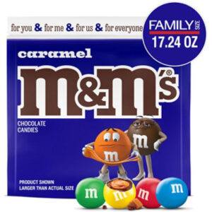 M&M'S Caramel Milk Chocolate Candy Family Size In Resealable Bag - 17.24 Oz