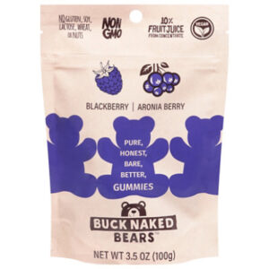 Buck Naked Bears Blackberry Aronia Gummy 3.5oz - 3.5 OZ