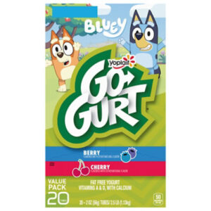 Yoplait Go-Gurt Berry Bounty And Cherry Galaxy Low Fat Yogurt 20 Count - 40 Oz