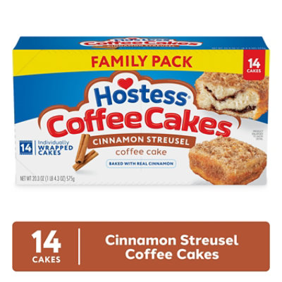 Hostess Coffee Cakes Cinnamon Streusel Snack Cakes - 14 - 20.25 Oz