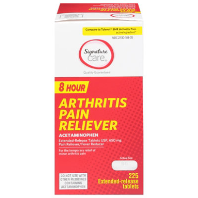 Signature Select/Care Pain Relief Arthritis Tabs 650mg - 225 CT