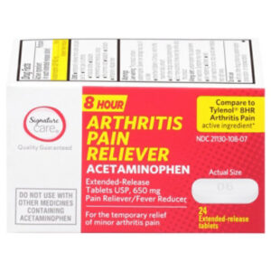 Signature Select/Care Pain Relief Arthritis Tabs 650mg - 24 CT