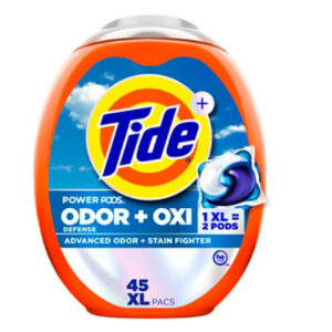 Tide Power Pods With Ultra Oxi Odor Eliminators Original - 45 Count
