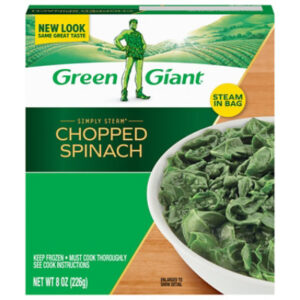 Green Giant Steamers No Sauce Chopped Spinach - 8 Oz