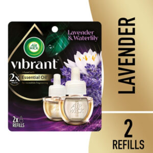 Air Wick Vibrant Plug-in Scented Oil Lavender & Waterlilly Refills - 2-.67 Fl. Oz.