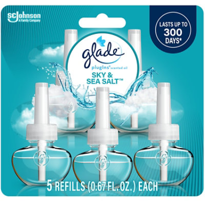 Glade Plugins Sky and Sea Salt Scented Oil Refills - 5.67 Fl. Oz.