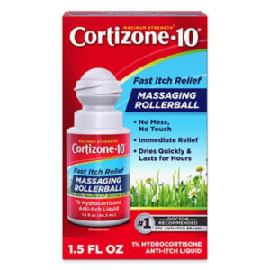 Cortizone 10 No Mess Max Strength Fast Itch Relief 1.5 Ounce Liquid Rollerball - 1.5 FZ