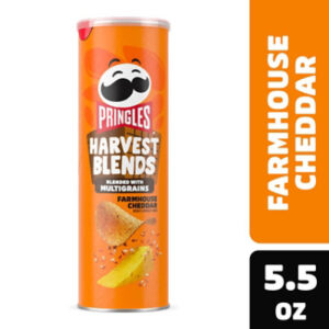 Pringles Harvest Blends Potato Crisps Chips Farmhouse Cheddar Lunch Snacks - 5.5 Oz