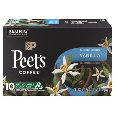 Peet's Coffee Vanilla Light Roast K-cup Coffee Pods 10ct Cup - 10 CT