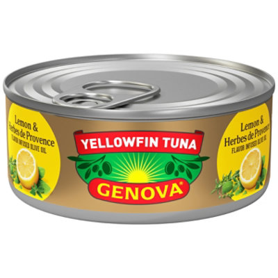 Genova Premium Yellowfin Tuna in Lemon and Herbes de Provence Infused Olive Oil - 5 Oz