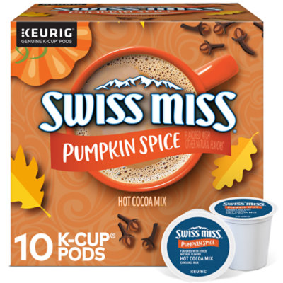 Swiss Miss Pumpkin Spice Hot Cocoa Mix K Cup Pods - 10 Count