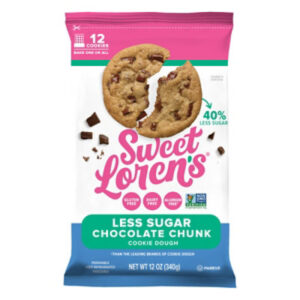 Sweet Lorens Dough Cookie Chocolate Chunk Less Sugar - 12 OZ