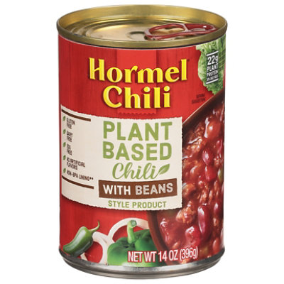 Hormel Chili Style Product Plant Based Chili With Beans - 14 Oz