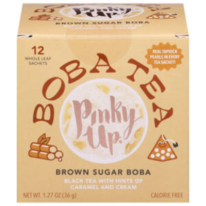Pinky Up Tea Boba Brown Sugar - 12 Count