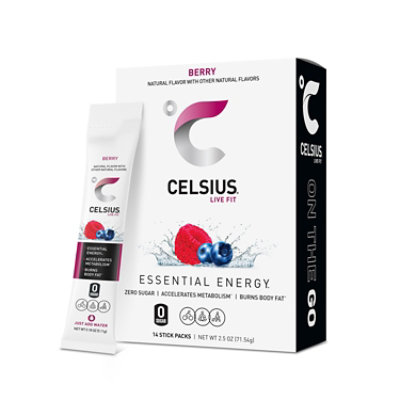 Celsius Berry Energy Sticks 14 Ct - EA