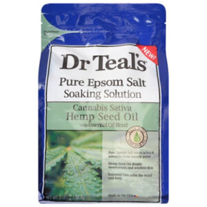 Dr Teal's Cannabis Hemp Seed Oil With Essential Oil Blend Pure Epsom Salt Soaking Solution 3lb - 3 LB