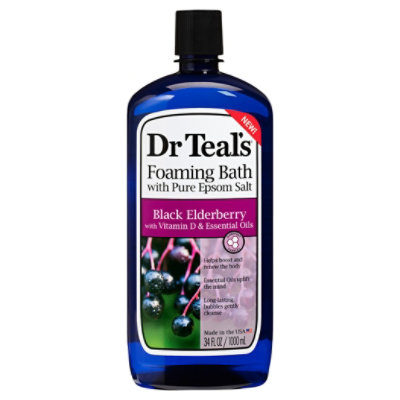 Dr Teal's Elderberry Foaming Bath 34fo - 34 FZ