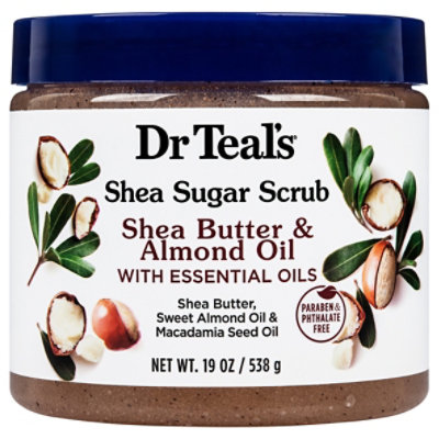 Dr Teals Shea Butter & Almond Oil Shea Sugar Scrub 19oz - 19 OZ