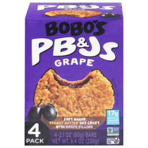 Bobos Oat Bars Breakfast Pbj Grape - 8.4 OZ