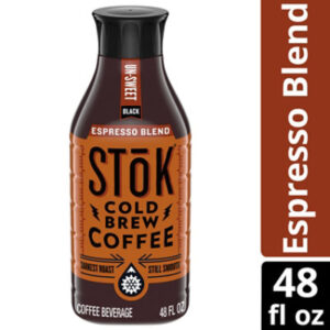 SToK Espresso Blend Un-Sweet Black Cold Brew Coffee - 48 Fl. Oz.